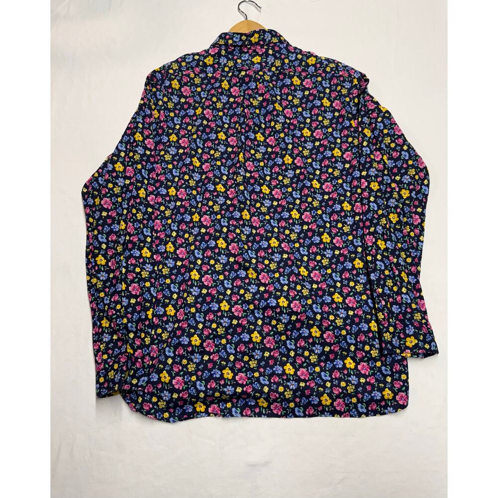 Vintage polo Ralph Lauren Women's Floral Button Down Shirt  colorful size large - Picture 4 of 8